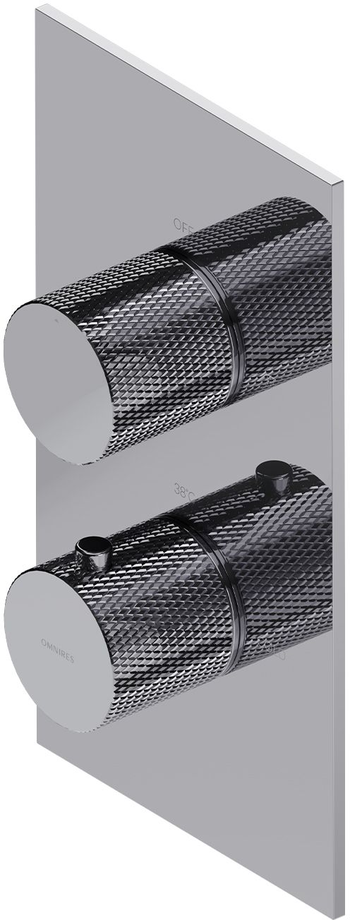 Omnires Contour bateria wannowo-prysznicowa podtynkowa termostatyczna chrom CT8036CR