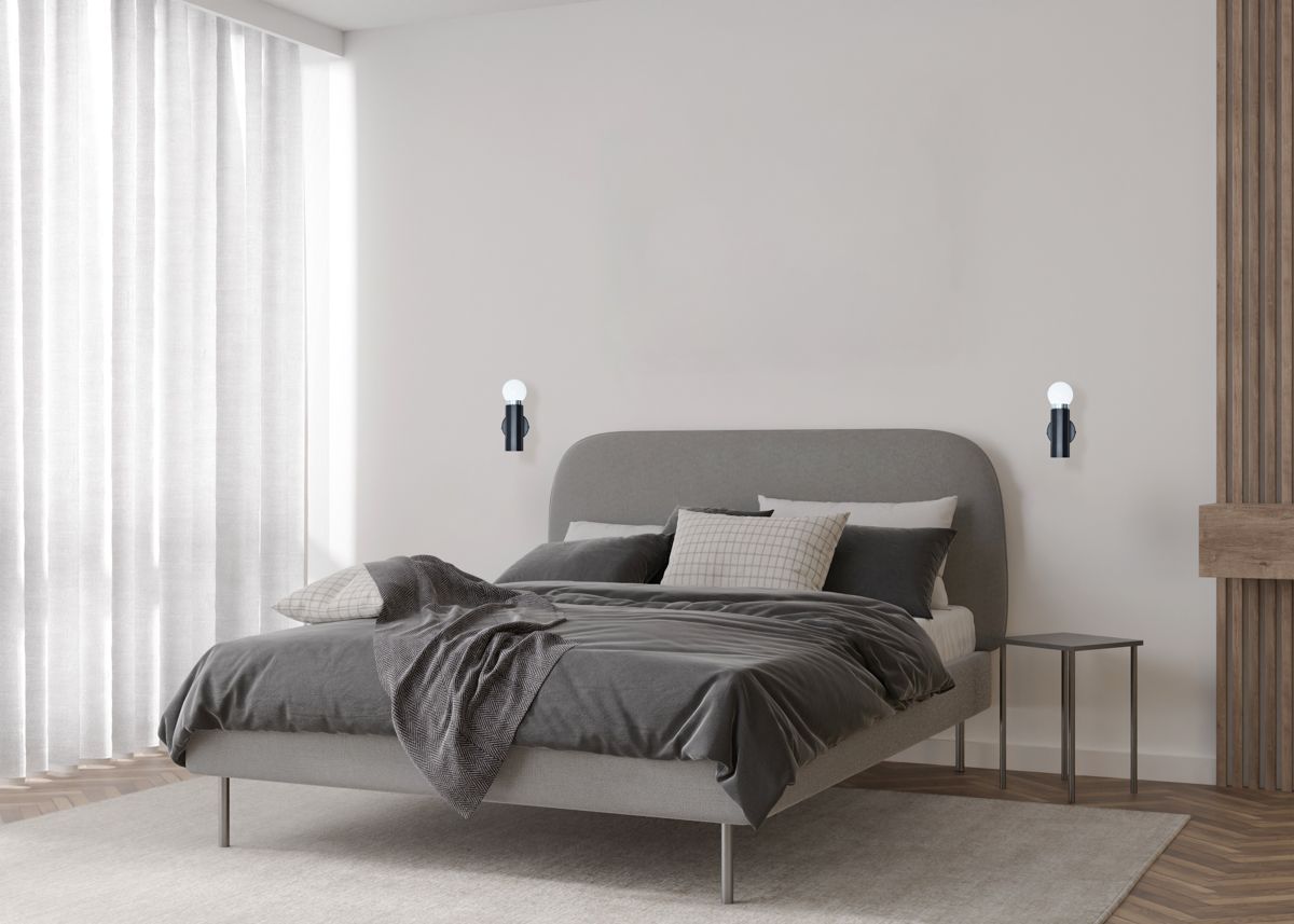 Italux Macera kinkiet 1x40 W czarny WL-33849-1-BK