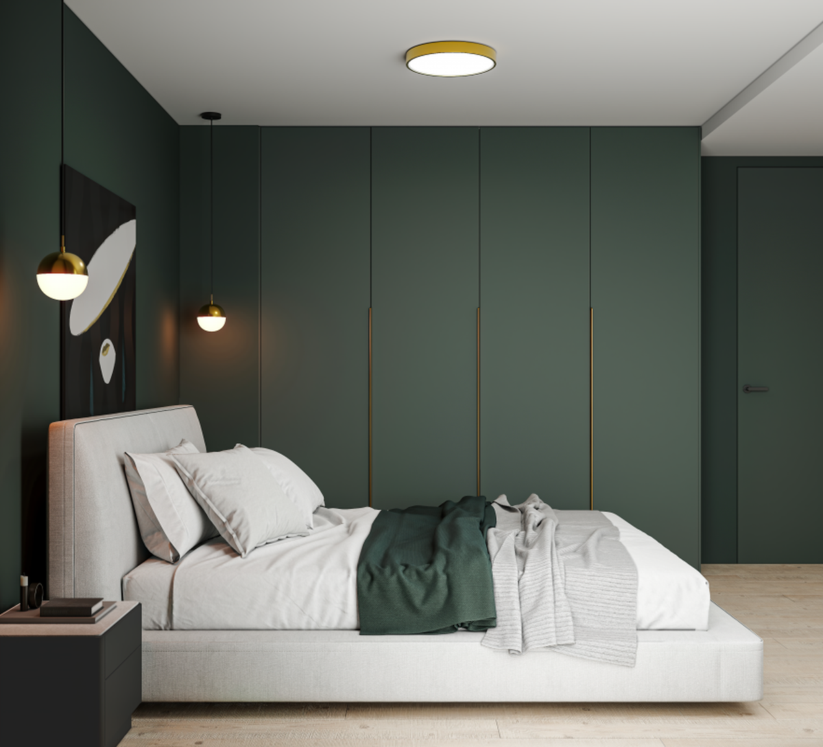 GTV Atol plafon 1x32 W biały-złoty LD-ATOL32W-NW-40