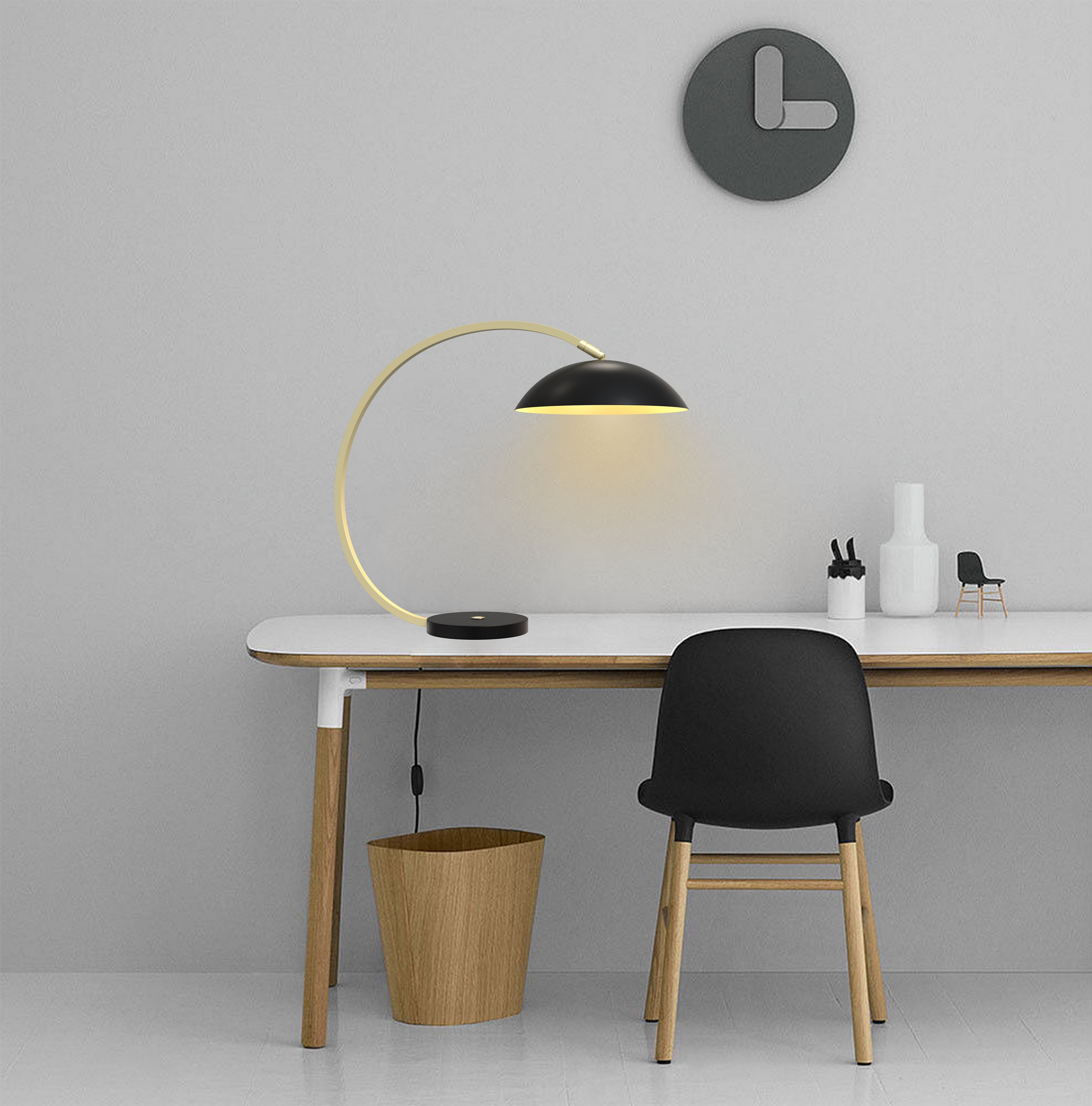 Aviano Rosskoff lampa biurkowa 1x10,5 W czarna 8001-104