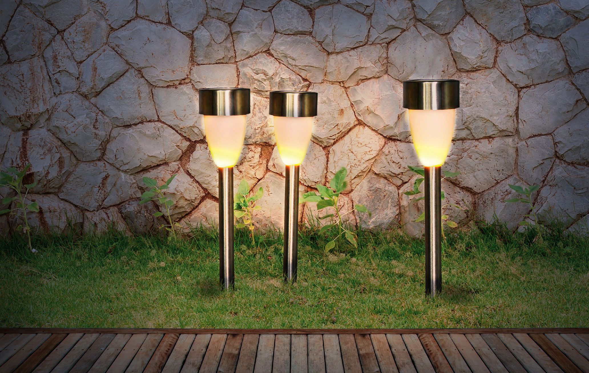 Globo Lighting Solar lampa stojąca 1x0,06 W stal 33576-3