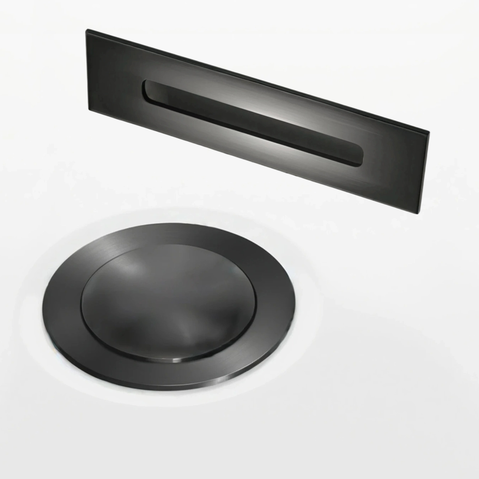 Corsan Intero maskownica przelewu i odpływu Grafitowy / GunMetal ZWKKGM