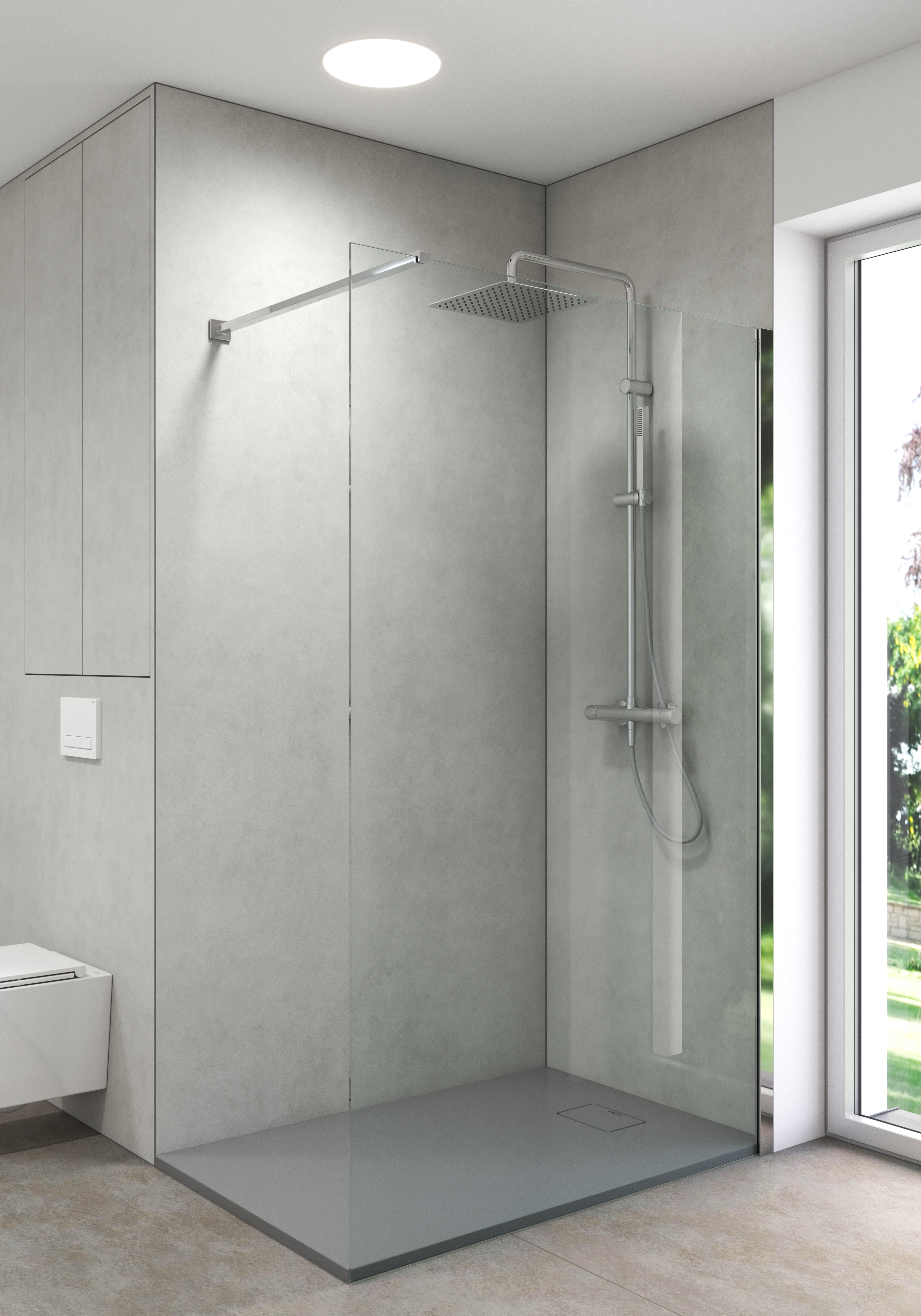 Oltens Boran zestaw prysznicowy ścienny termostatyczny z deszczownicą chrom 36503100 - Wysyłka w 24h