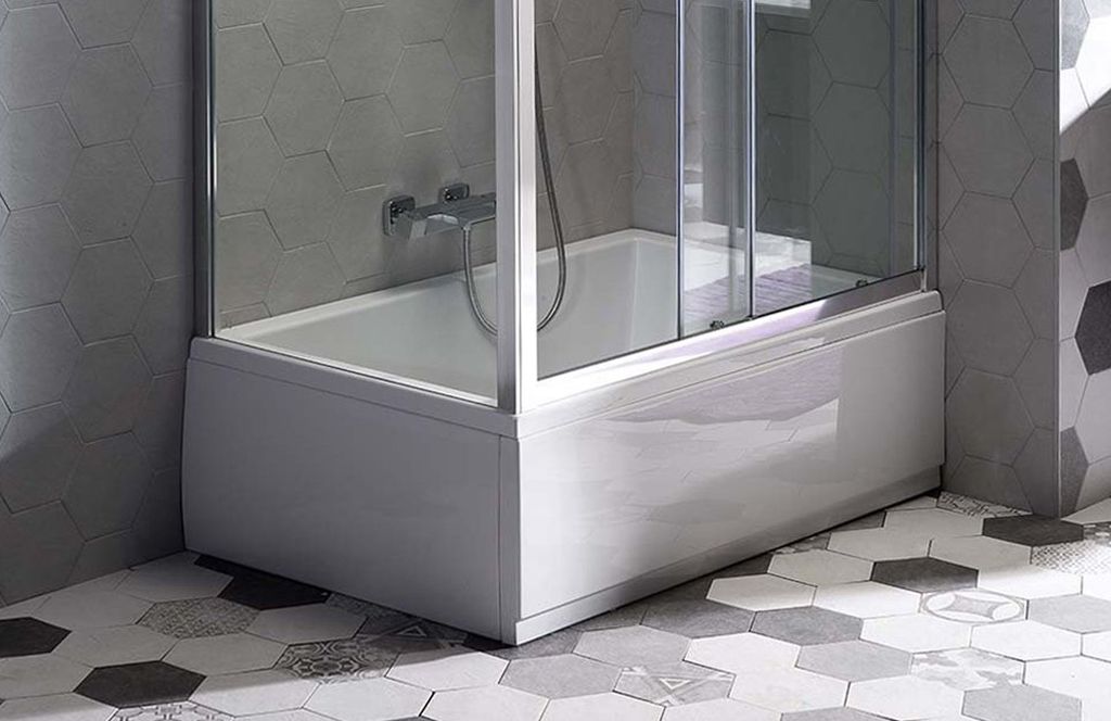 Polysan Deep Plain obudowa do brodzika 110 cm frontowa prawa biała 83659