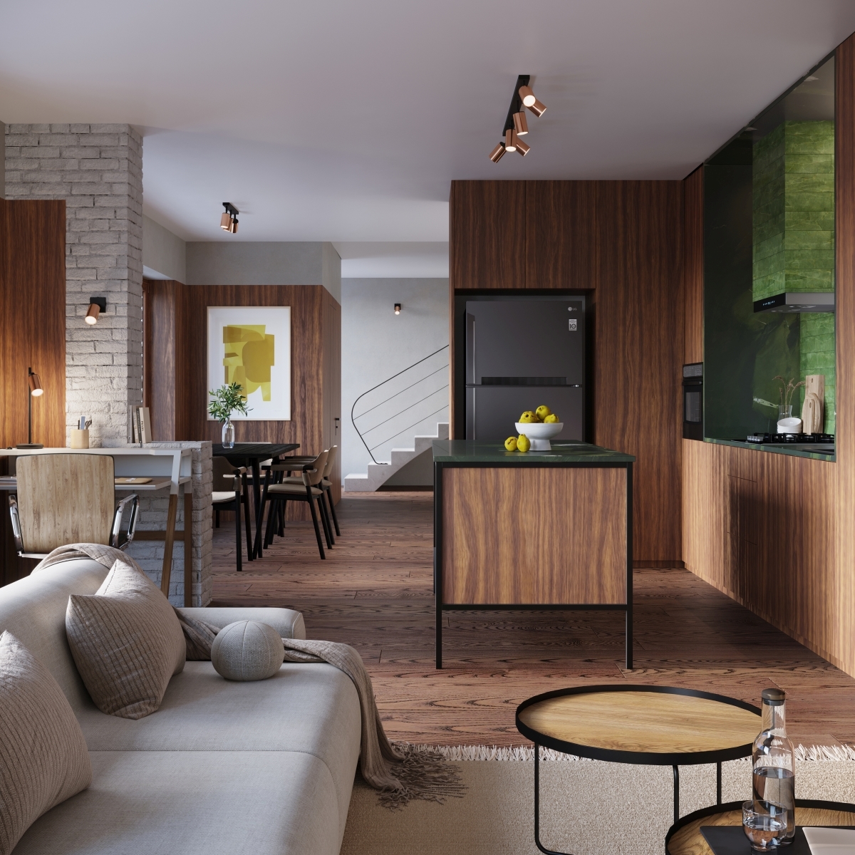 Sollux Lighting Winx lampa biurkowa 1x10 W czarna-miedź SL.1381