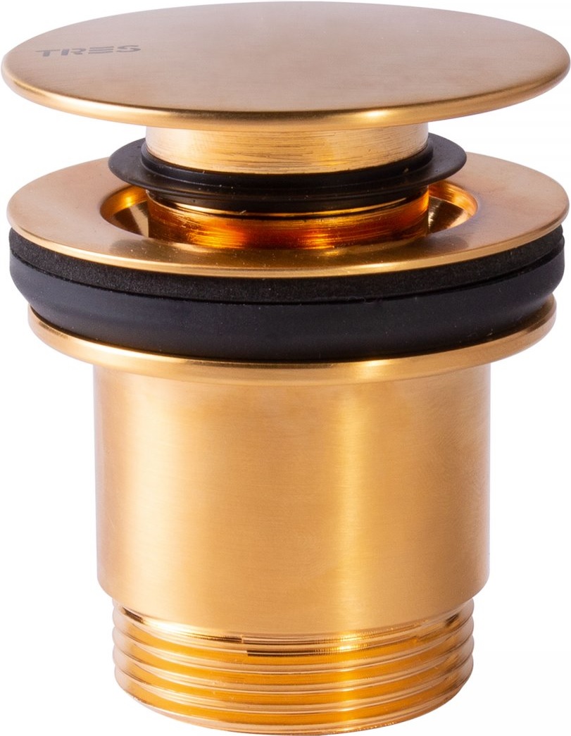 Tres korek do umywalki click-clack złoty mat 24.284.001.OM