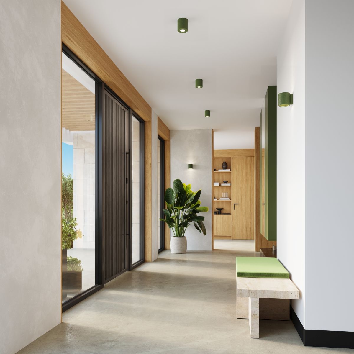 Sollux Lighting Orbis lampa podsufitowa 1x10 W zielona SL.1841 - Wysyłka w 24h