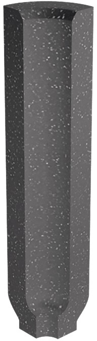 Paradyż Bazo profil 3x10 cm wewnętrzny sól-pieprz czarny mat