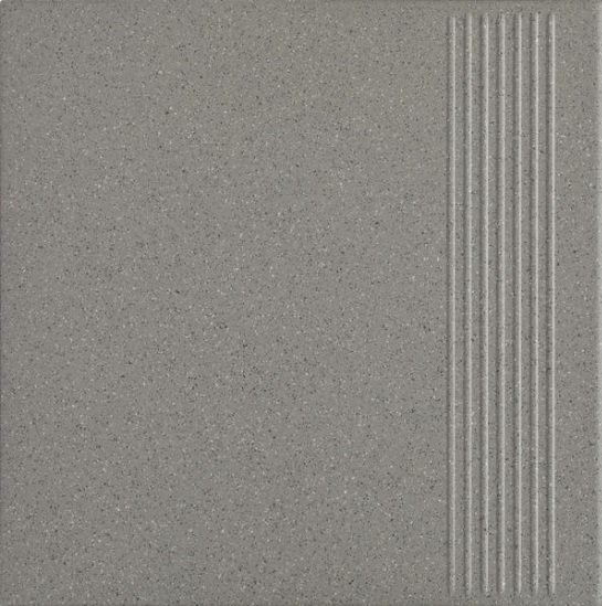 Paradyż Bazo stopnica 30x30 cm prosta sól-pieprz grys szary mat