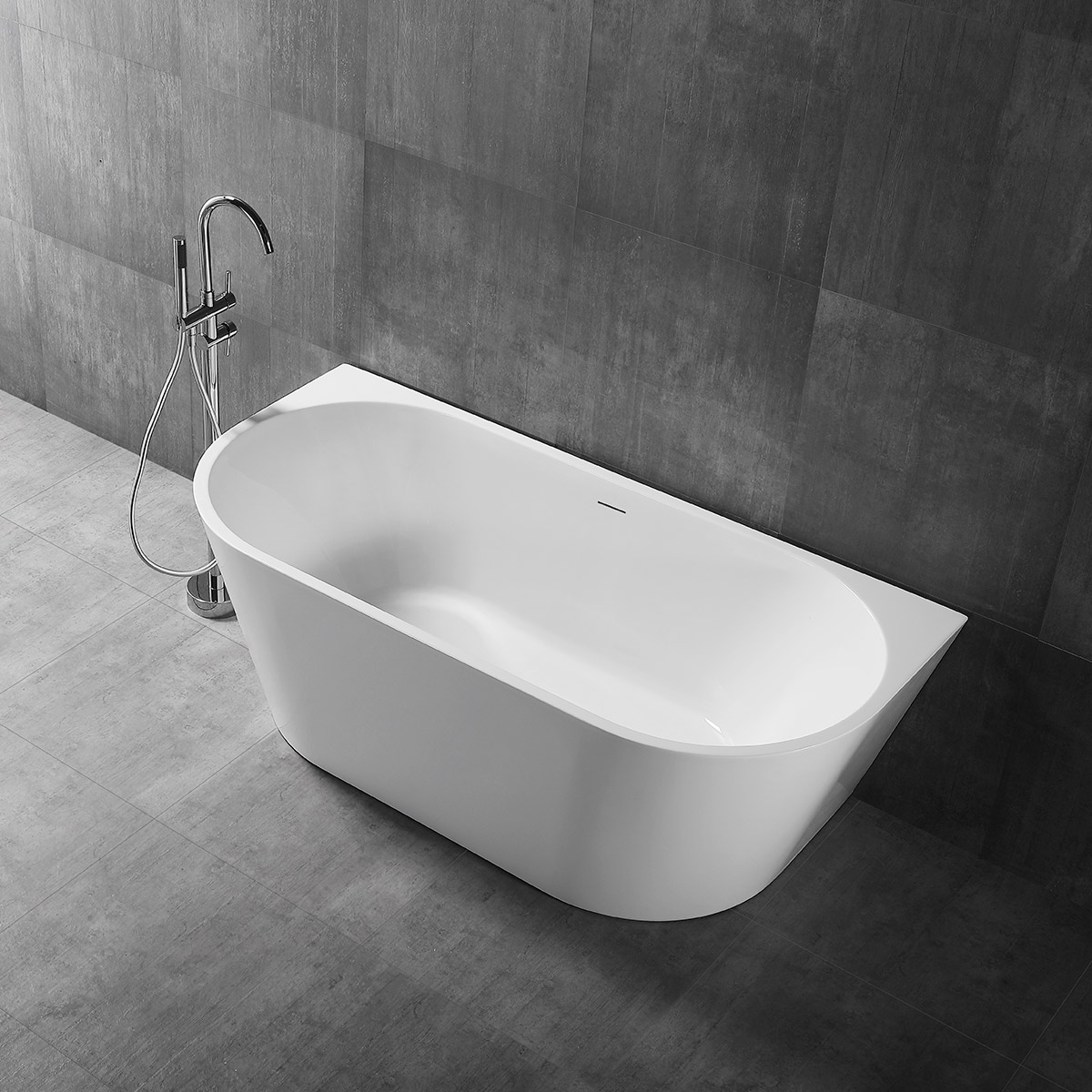 Hagser Ilsa wanna wolnostojąca przyścienna 150x80 cm akrylowa owalna biały połysk HGR90000012 - Wysyłka w 24h