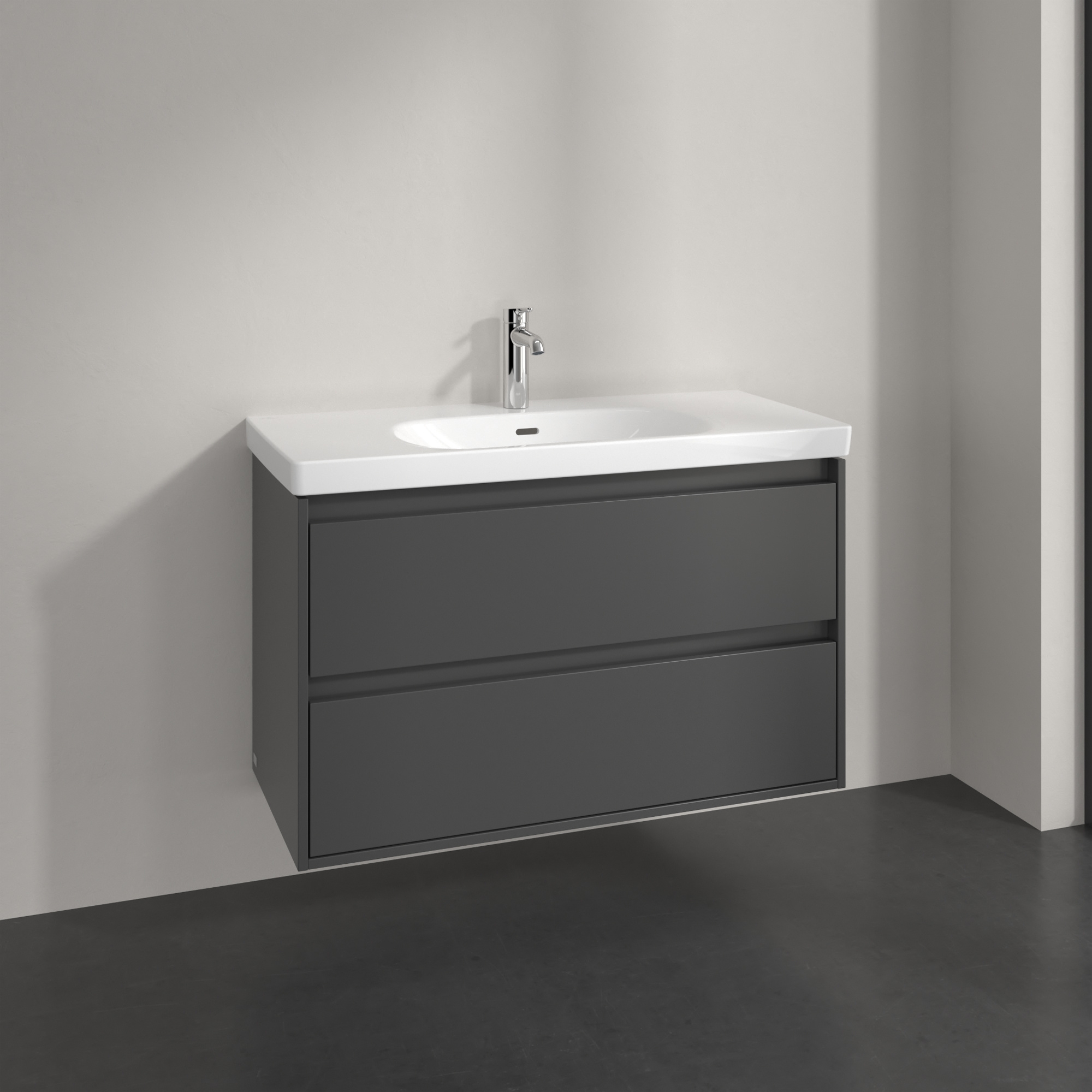 Villeroy & Boch Skyla szafka 97,2x43,9x59,6 cm podumywalkowa wisząca Graphite C79900VR