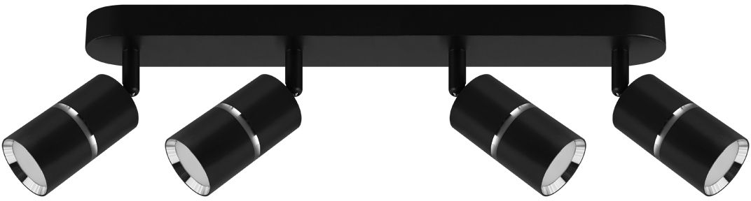 Strühm Dior lampa podsufitowa 4x35 W czarna-chrom 04266