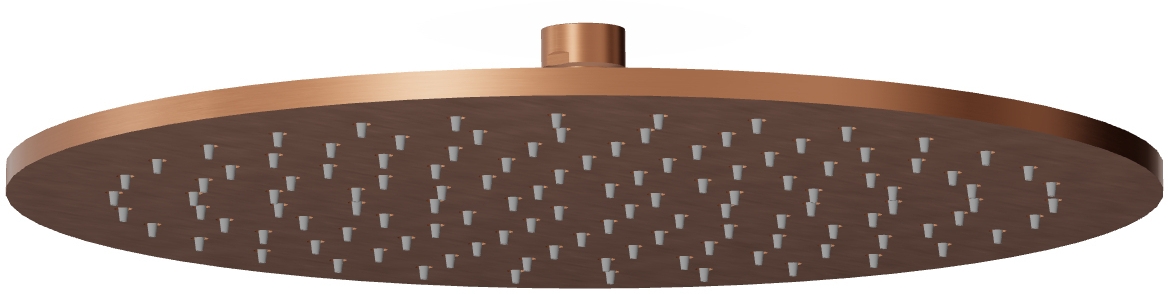 Zucchetti Helm deszczownica 32x32 cm okrągła miedź Z94262.XP91