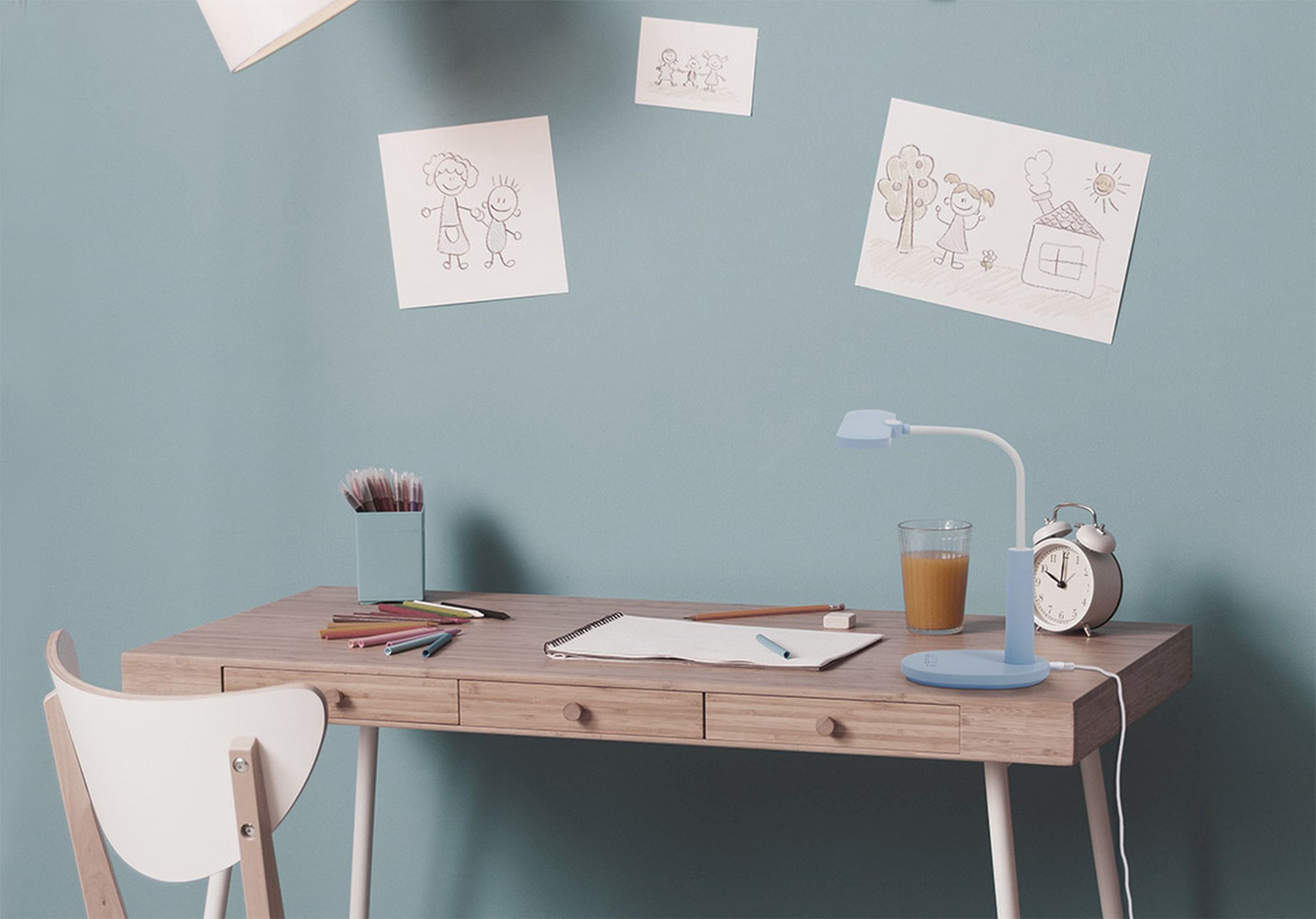 Kaja Milo lampa biurkowa 1x10W LED niebieski K-BL1521NIEBIESKI