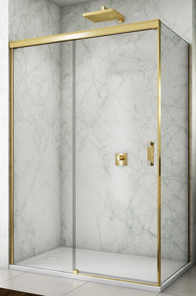Ronal Cadura ścianka prysznicowa 80 cm złoty połysk/szkło przezroczyste CAST0801207