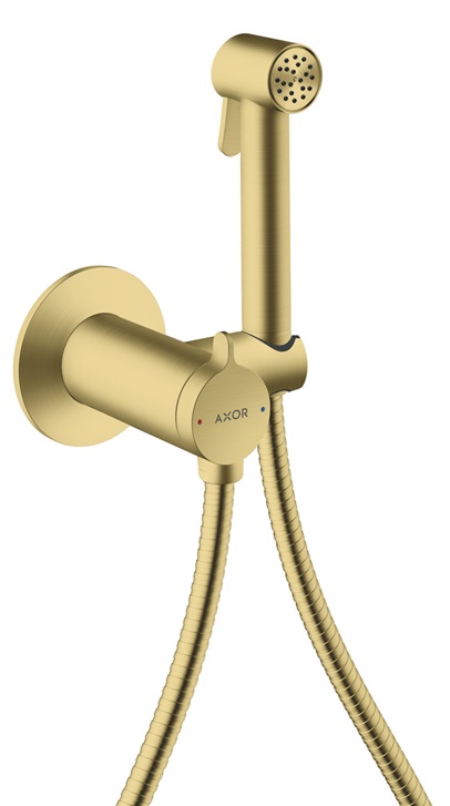 Axor Bidette zestaw słuchawki bidetowej podtynkowy mosiądz szczotkowany 29242950