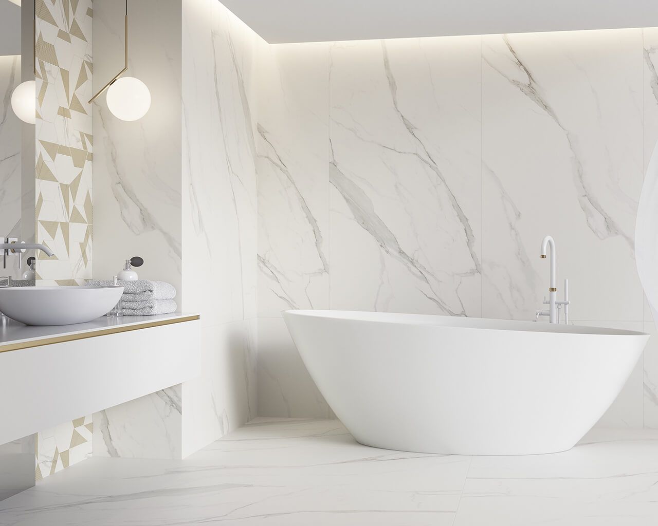 Paradyż Calacatta płytka ścienno-podłogowa 59,8x59,8 cm biała