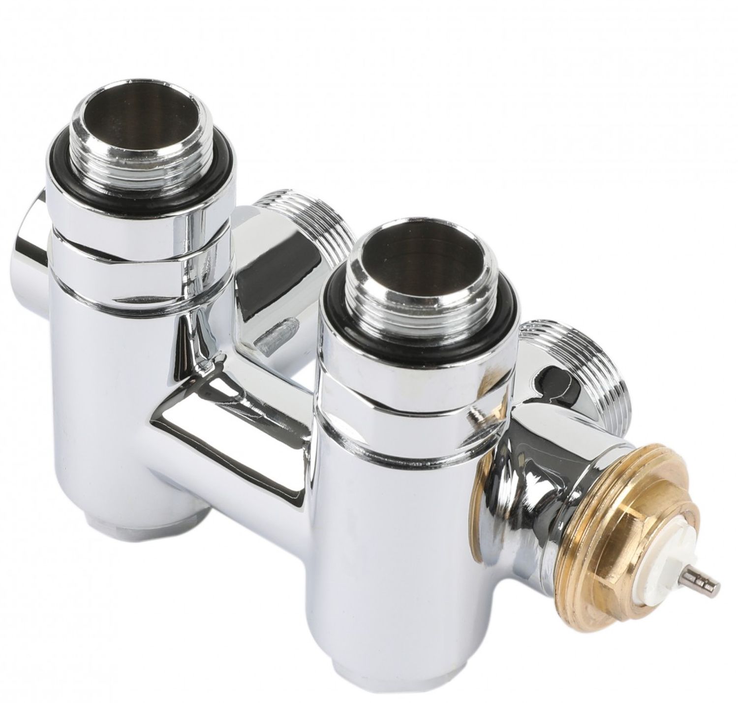 Terma zawór zespolony zintegrowany z trójnikiem chrom TGZTCR021