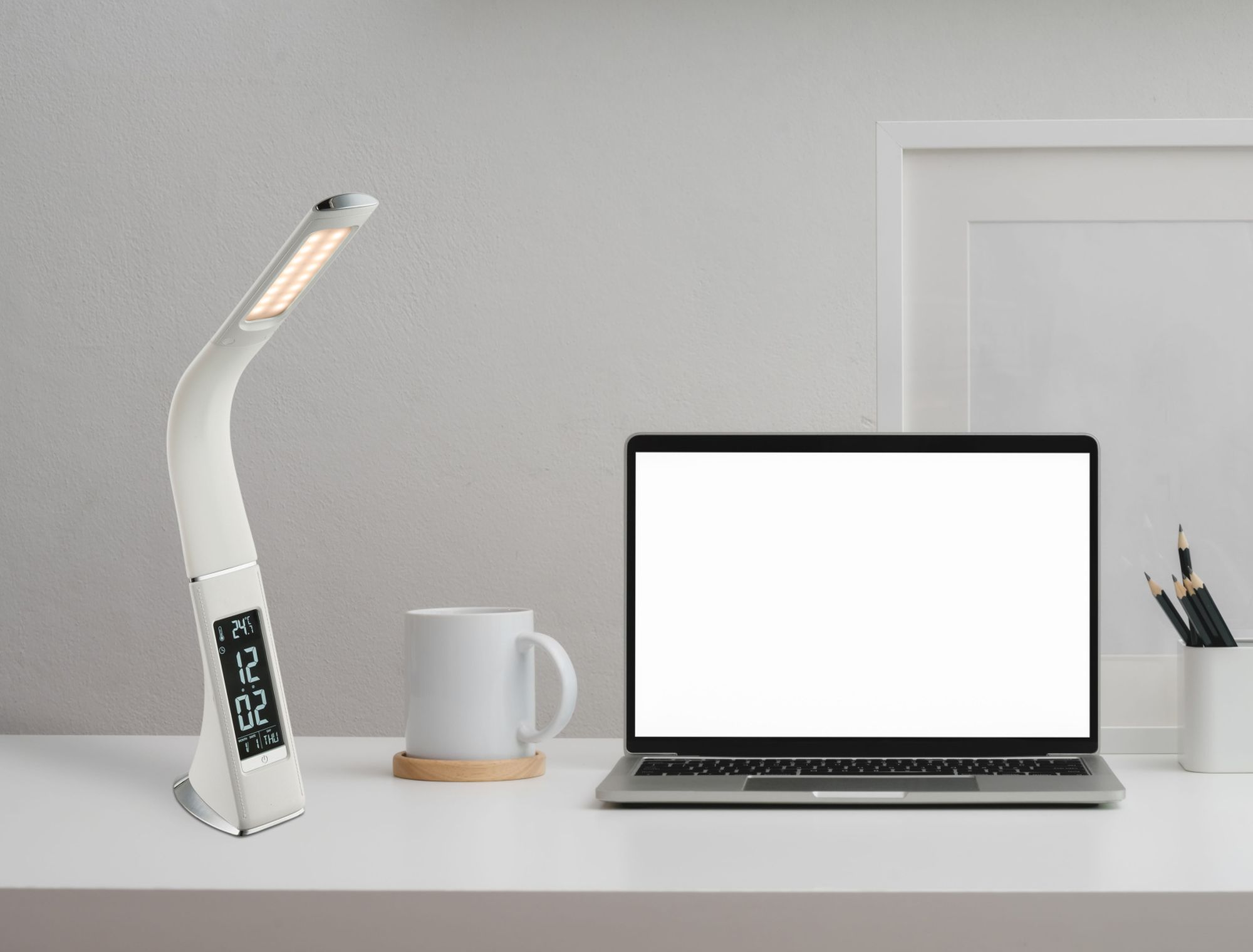 Globo Lighting Sophie lampa biurkowa 1x6,5 W biała-chrom 58333