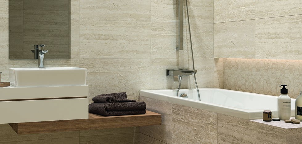 Paradyż Sunlight płytka ścienna 30x60 cm beżowy połysk