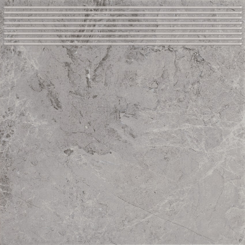 Paradyż Track stopnica 30x30 cm prosta grys szary mat