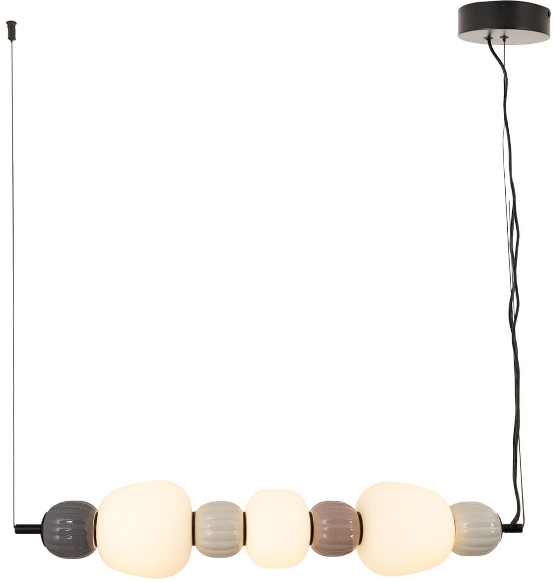 MaxLight Modern lampa wisząca 1x28 W szary/brązowa P0630