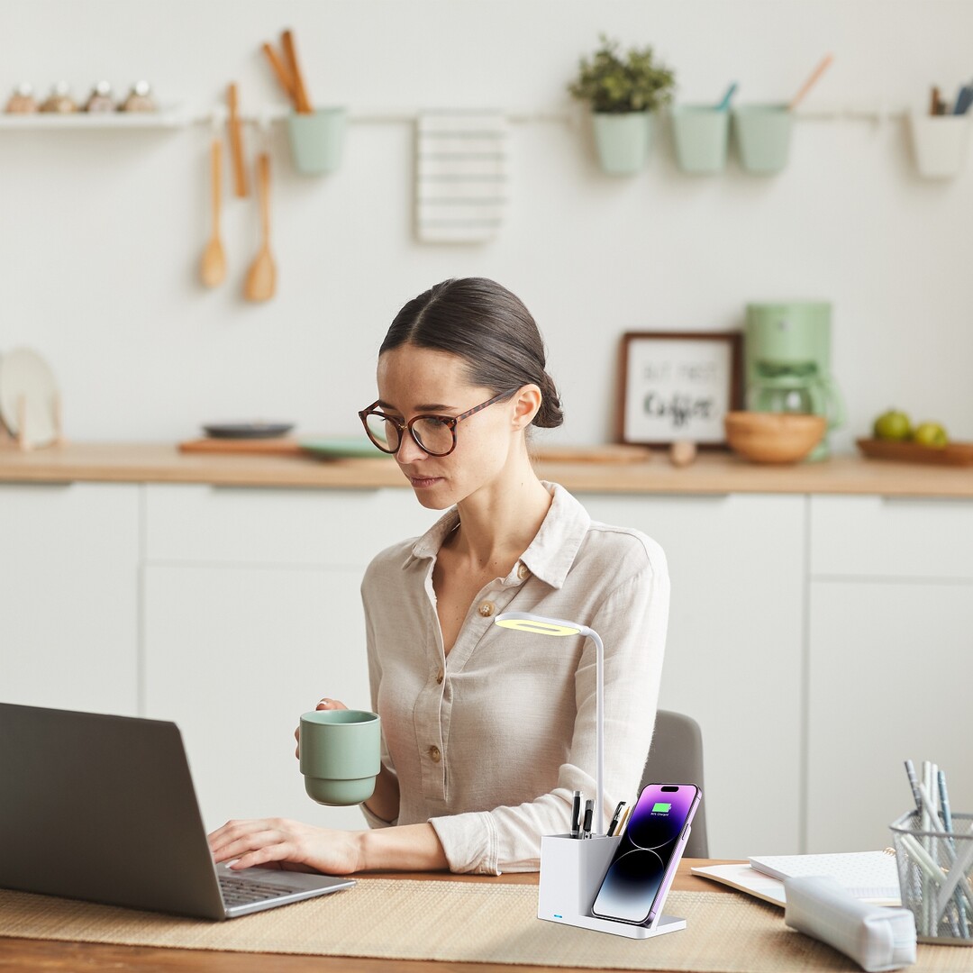 Rabalux Cerie lampa biurkowa 1x4 W biała 74233