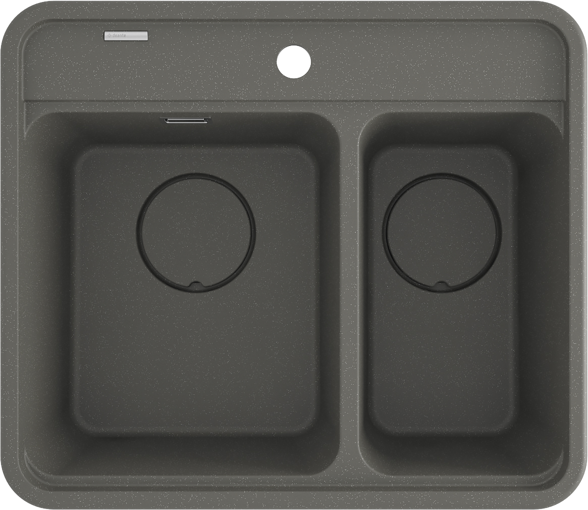 Deante Momi zlewozmywak granitowy 60x52 cm antracyt ZKM_T503 - Wysyłka w 24h