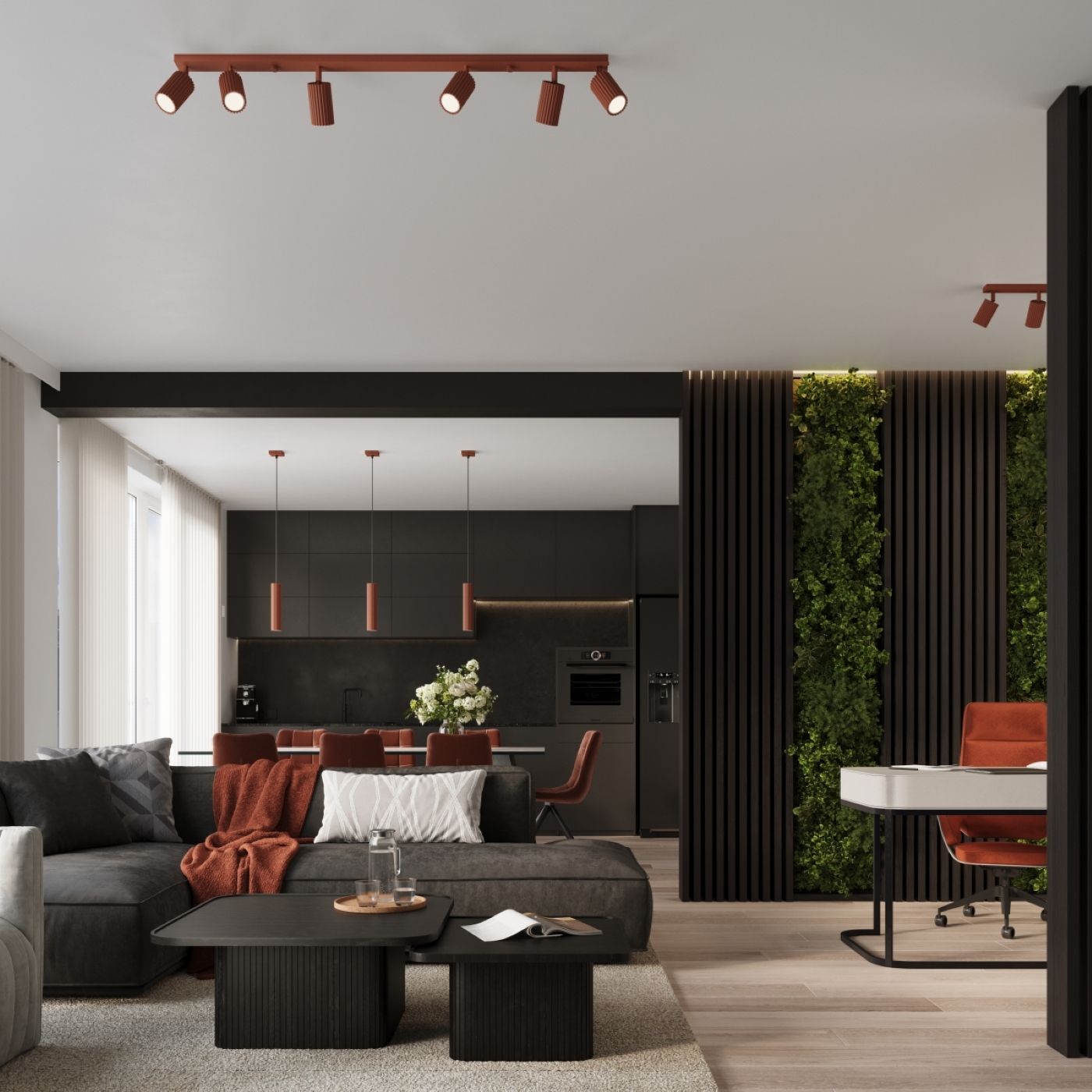 Sollux Lighting Karbon lampa biurkowa 1x10 W czerwona SL.1643