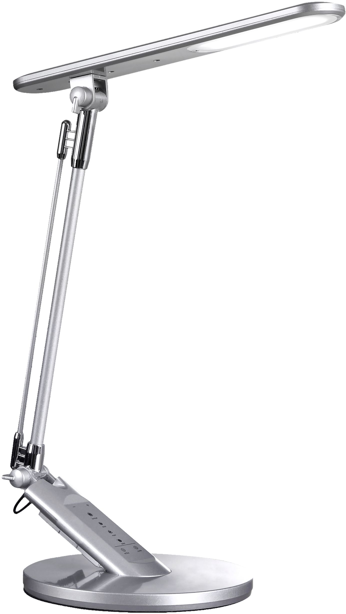 Goldlux Optimum lampa biurkowa 1x7 W srebrna 324986