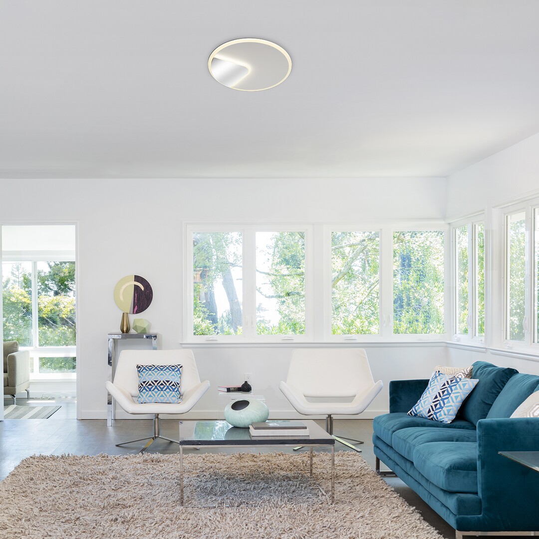 Rabalux Boswell plafon 1x40W LED biały/chrom 6329