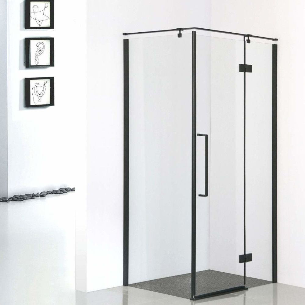 Sea-Horse Creative kabina prysznicowa 90x80 cm prostokątna czarny mat/szkło przezroczyste BKP248T08/09KP