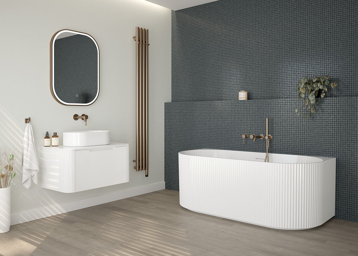 Oltens Hamnes wanna przyścienna 170x80 cm biała 12026000 - Wysyłka w 24h