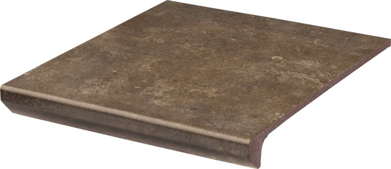 Paradyż Ilario stopnica 30x33 cm STR prosta kapinos brązowy mat