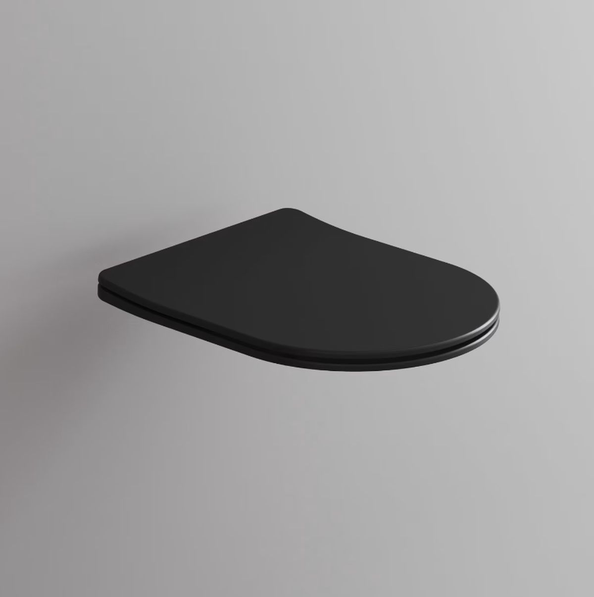 Kronenbach Tube deska sedesowa wolnoopadająca czarny mat KB100083MB