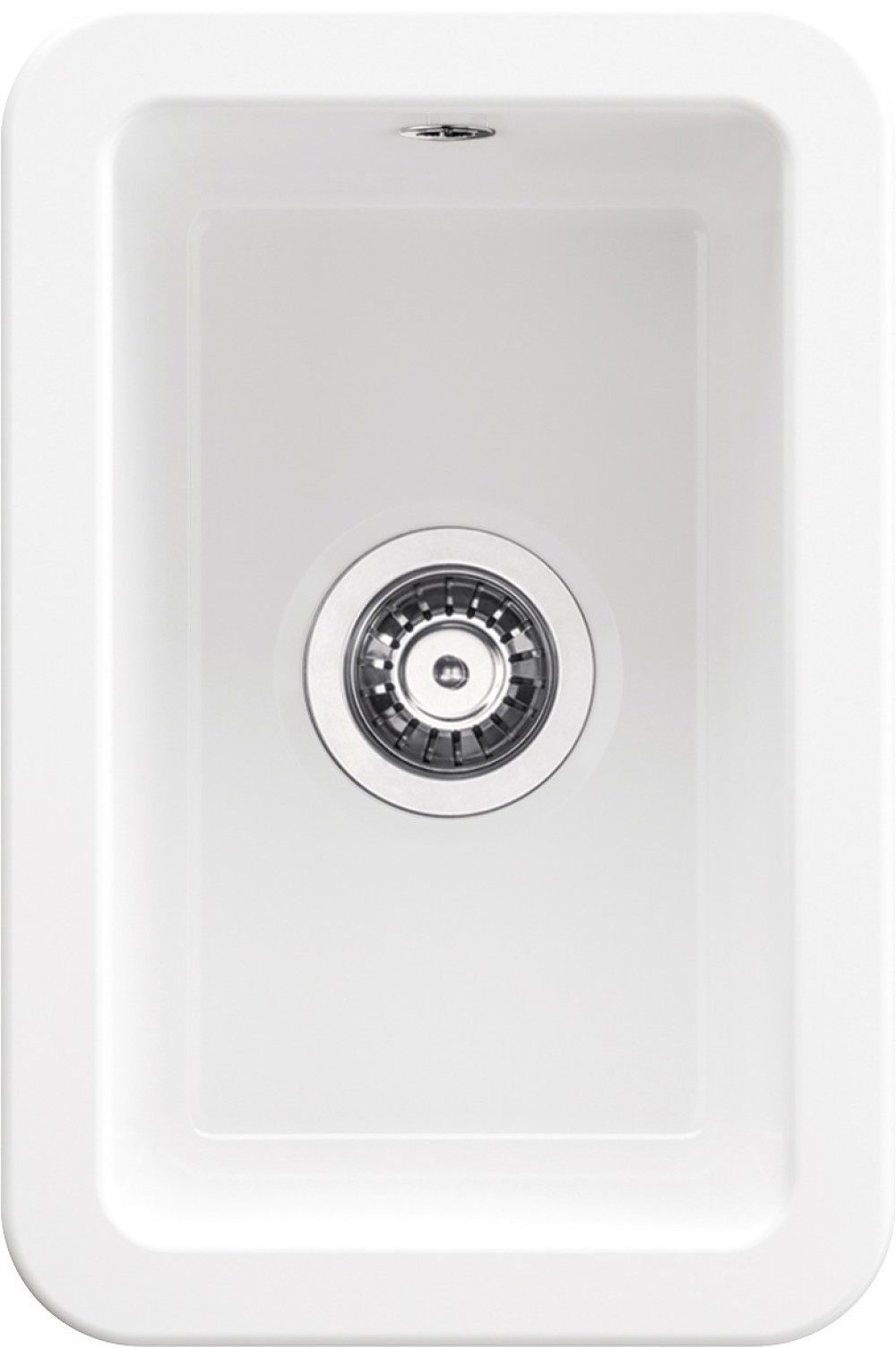 Deante Lumi zlewozmywak ceramiczny 30,4x20,3 cm biały ZCU_610A