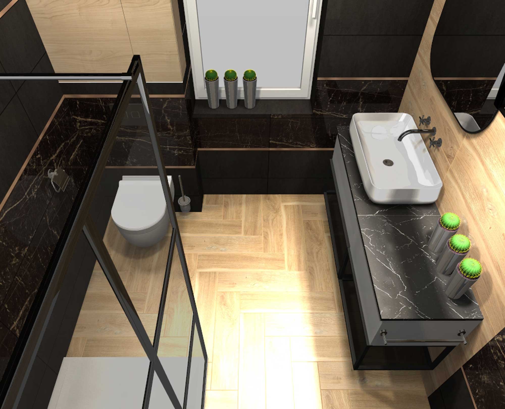 Elita ElitStone blat 141x46 cm black matt RE051202047160