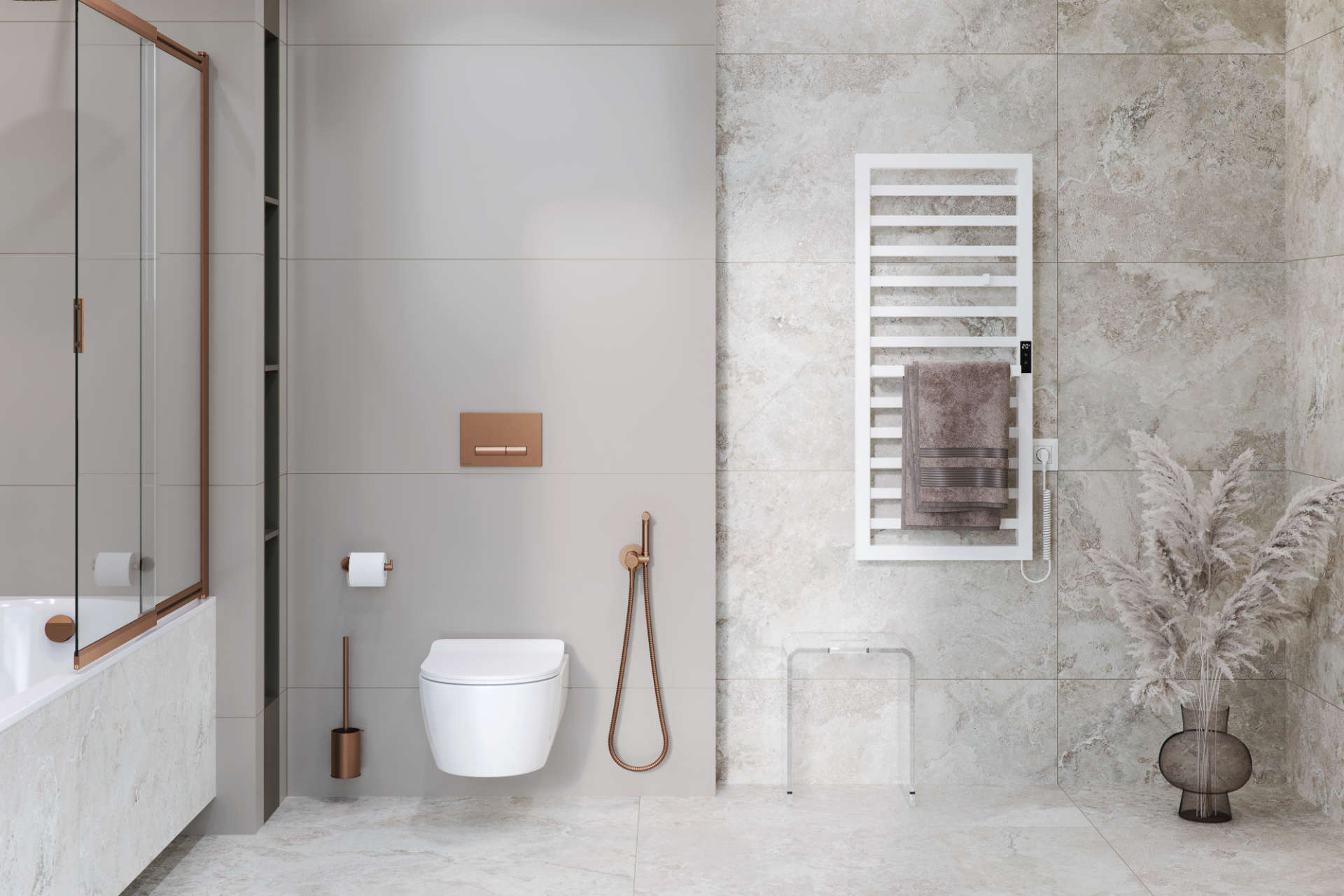 Excellent Brego grzejnik elektryczny 115x50 cm biały GREX.BRS115.WH - Wysyłka w 24h