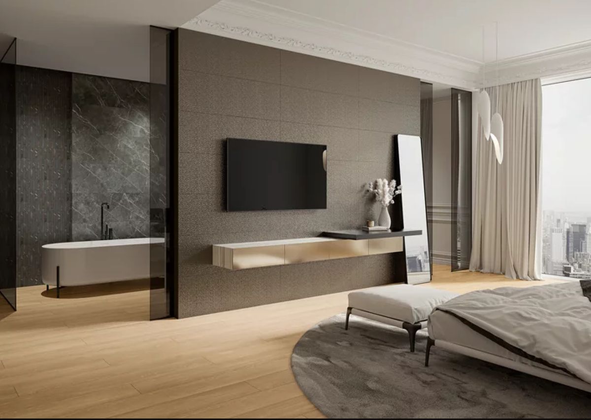 Paradyż Noisy płytka ścienna 29,8x27,4 cm szara