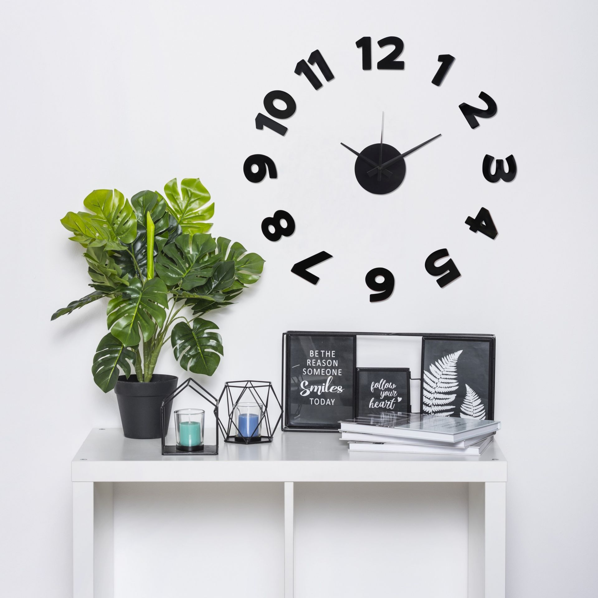 Splendid Sticker matte zegar ścienny czarny AZ-STICKER-MATTE-CZA