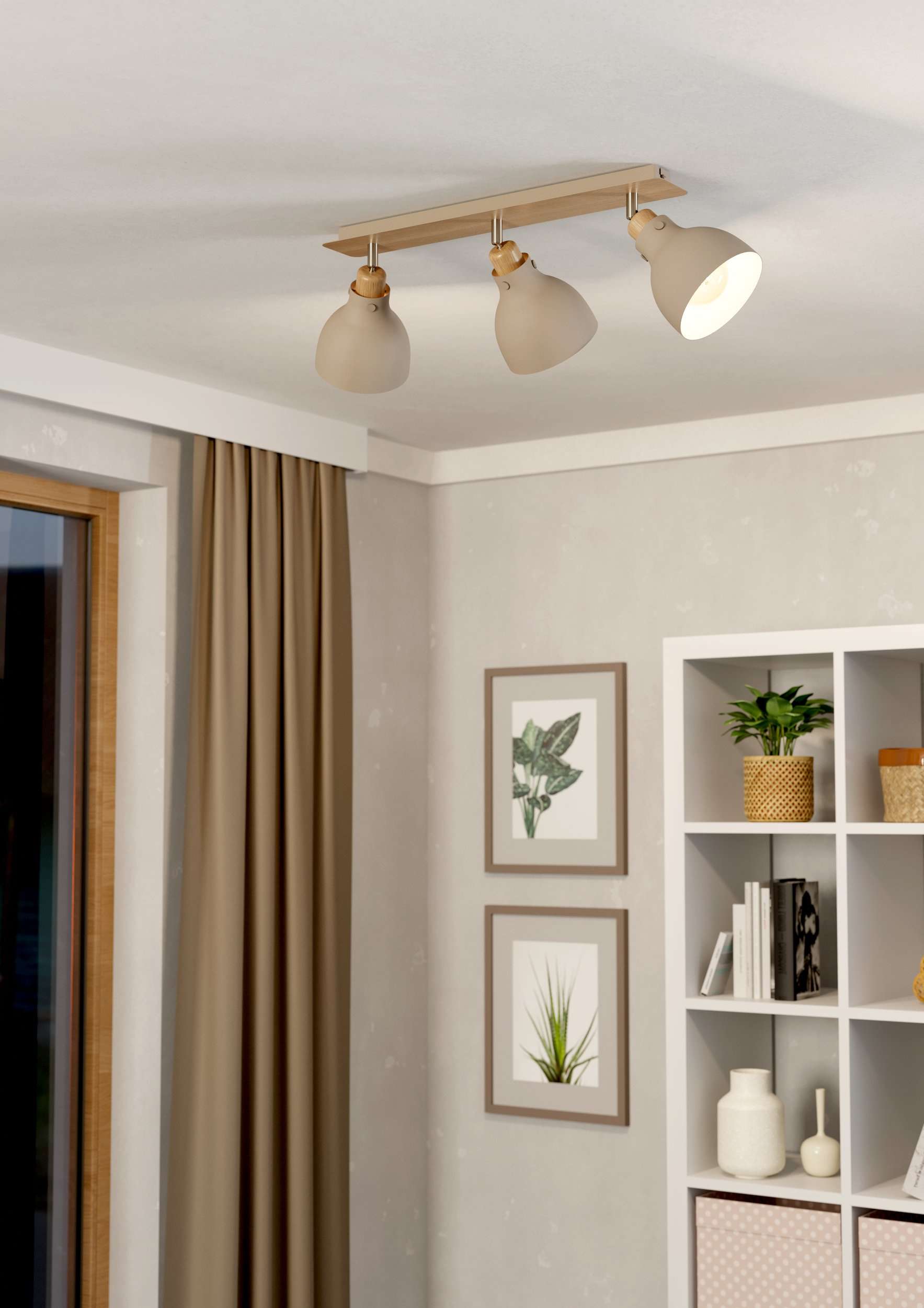 Eglo Arrecife lampa podsufitowa 3x18 W beżowa 900713