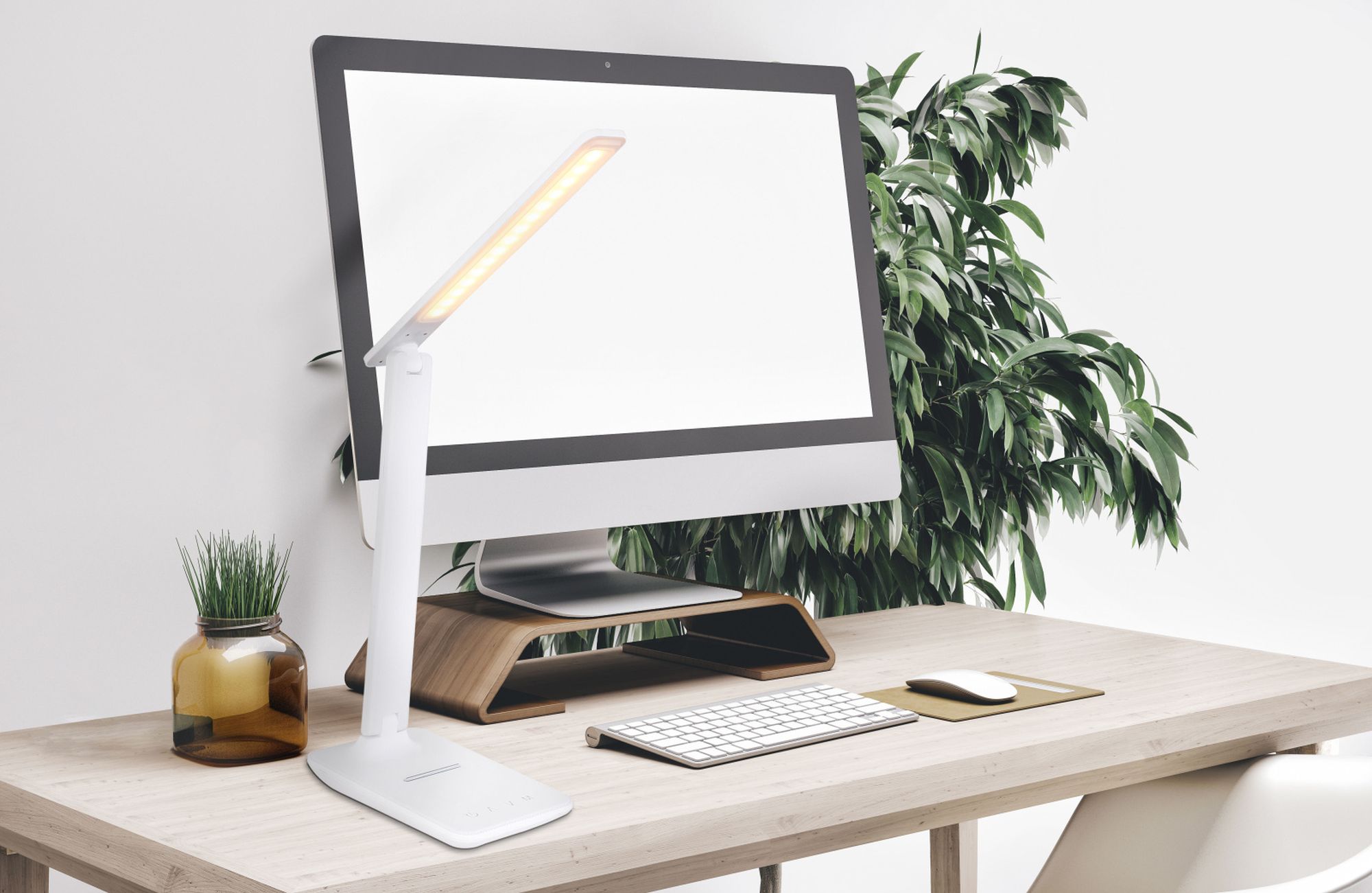 Globo Lighting Bulla lampa biurkowa 1x5 W biała 58400W