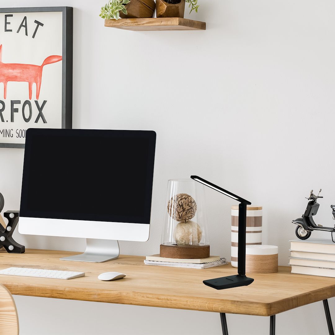 Milagro Post lampa biurkowa 1x5 W czarna ML1630