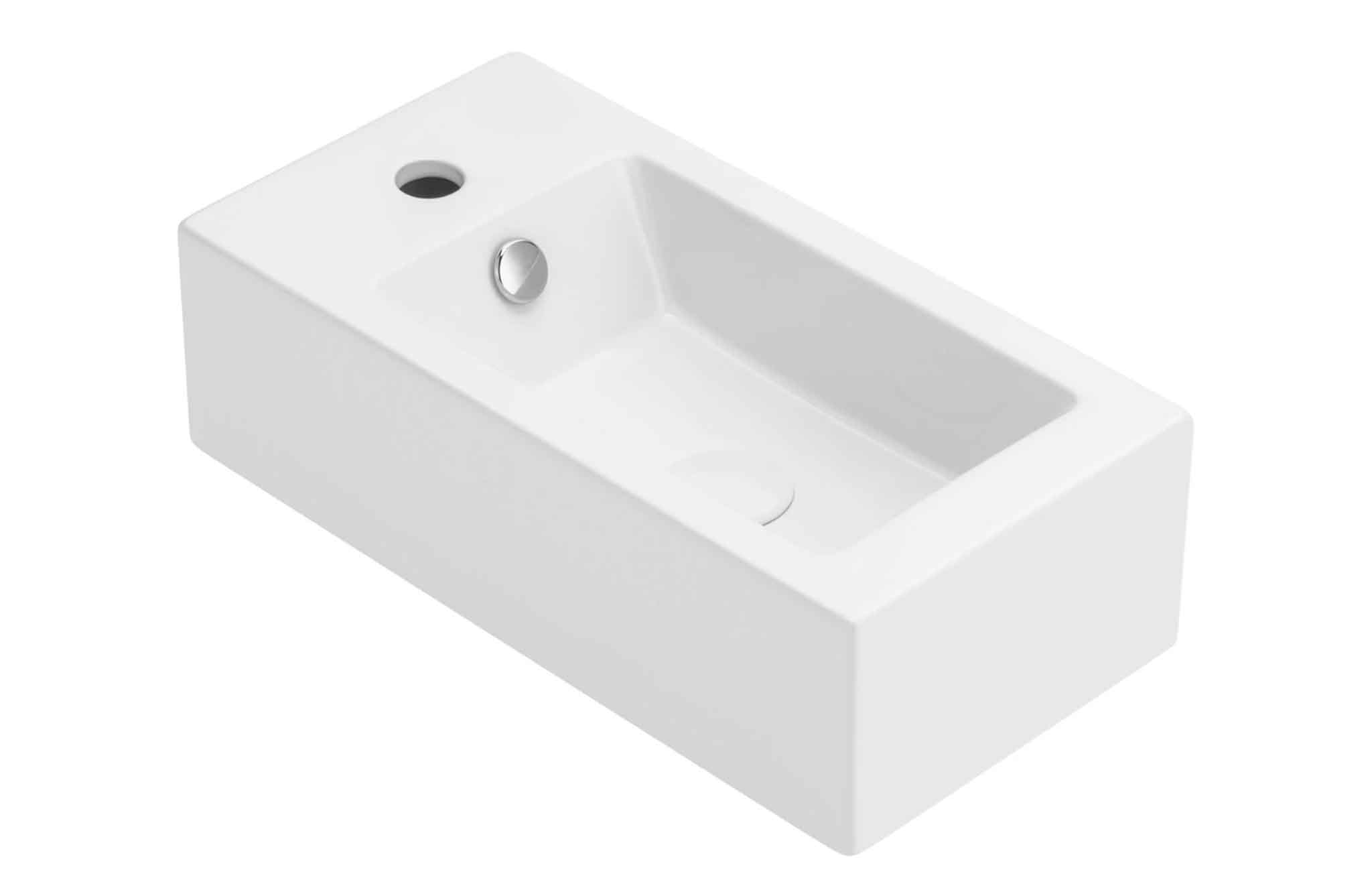 Uptrend Auris umywalka 50x25.5 cm prostokątna biały połysk TR4127