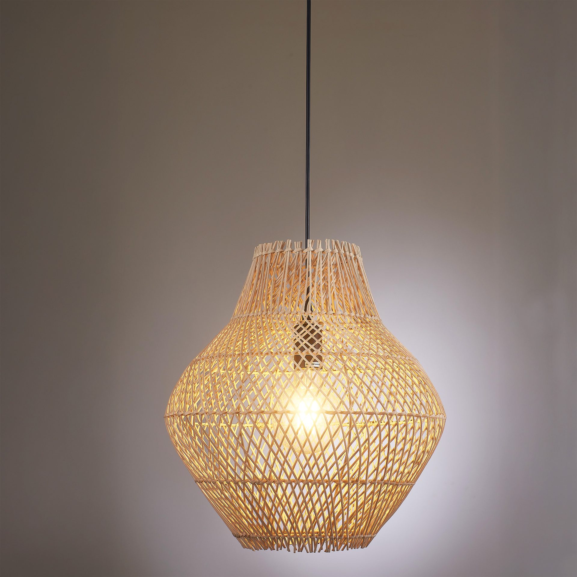 Goldlux Ontake lampa wisząca 1x20 W czarna-beżowa 330420