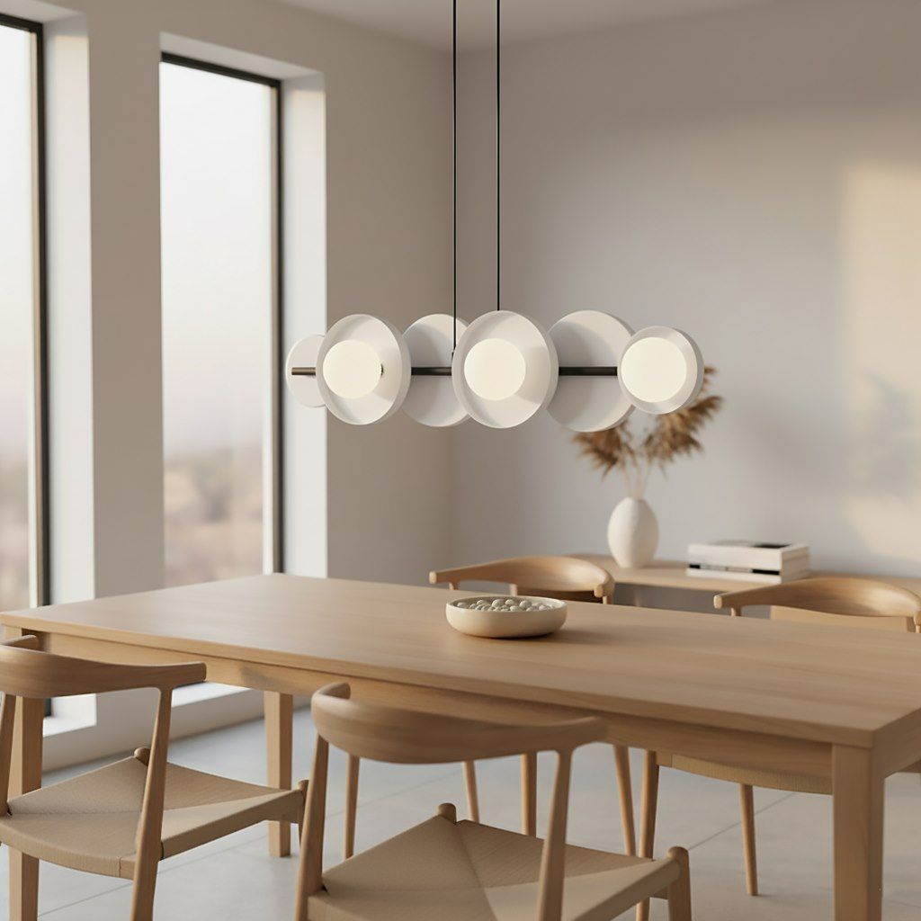 Emibig Model 6 BL White lampa wisząca 6x8 W biała 1487/6