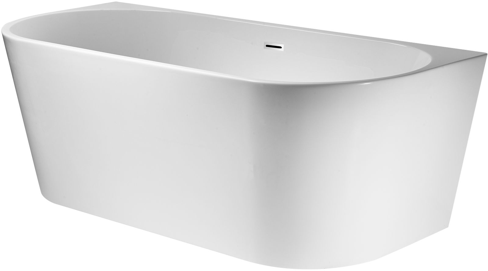 Corsan Mono wanna wolnostojąca 160x75 cm przyścienna biała E-029LWH