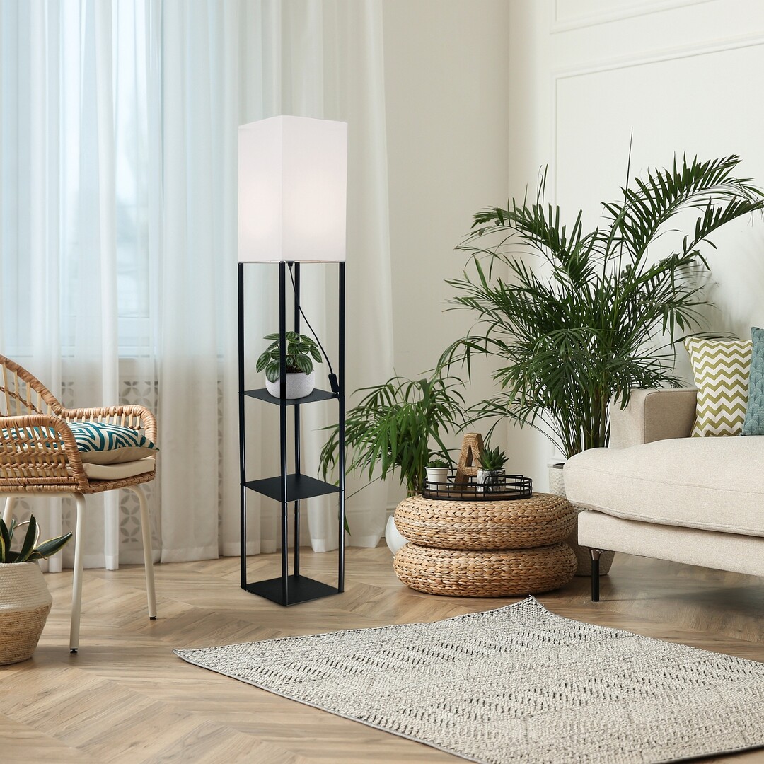 Rabalux Bronn lampa stojąca 1x40 W biała/czarna 74191 - Wysyłka w 24h