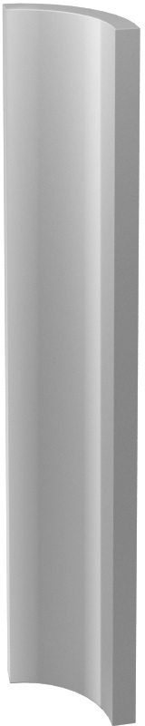 Paradyż Gamma kształtka 3x19,8 cm A szary połysk