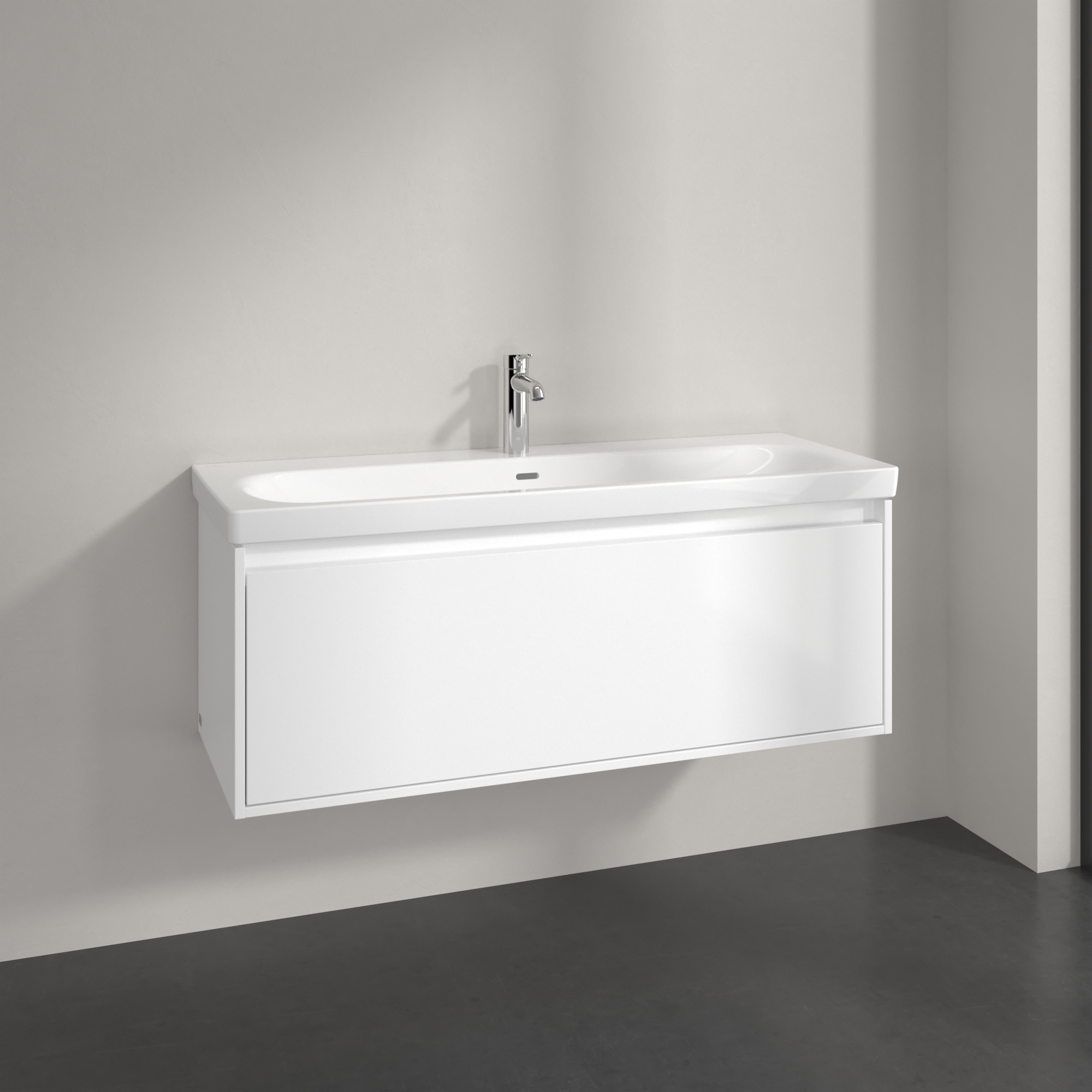 Villeroy & Boch Skyla szafka 117,2x43,9x43,6 cm podumywalkowa wisząca Brilliant White C79200VE
